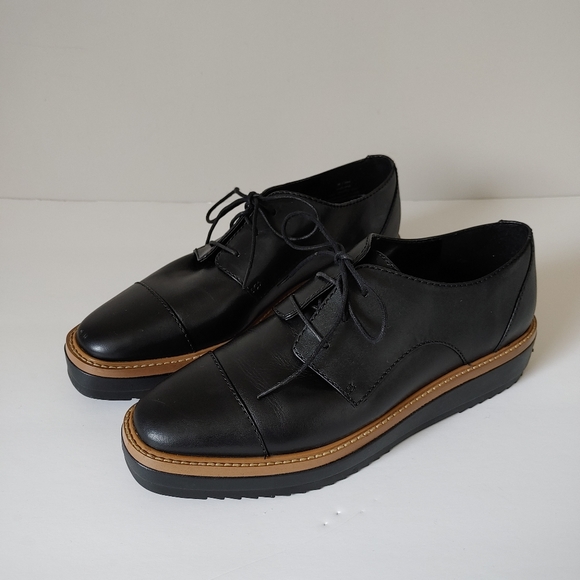 Nine West Vada Platform Oxford Shoes Size 8 Black - Picture 3 of 16